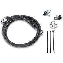 Extended Length Black Vinyl Brake Line Kit — 135.5 cm (53-1/4"), Oversize +20.3 cm (8")