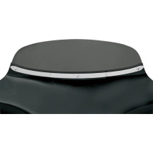 Slotted Stainless Steel Batwing Fairing Trim — For Memphis Shades Batwing Fairing, Chrome