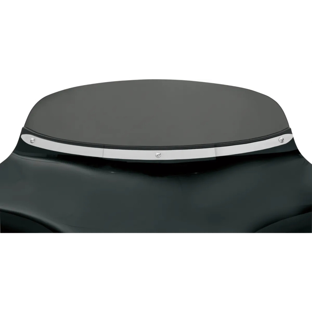 Slotted Stainless Steel Batwing Fairing Trim — For Memphis Shades Batwing Fairing, Chrome