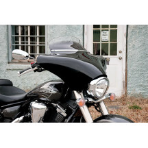 Slotted Stainless Steel Batwing Fairing Trim — For Memphis Shades Batwing Fairing, Chrome