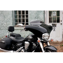 Slotted Stainless Steel Batwing Fairing Trim — For Memphis Shades Batwing Fairing, Chrome