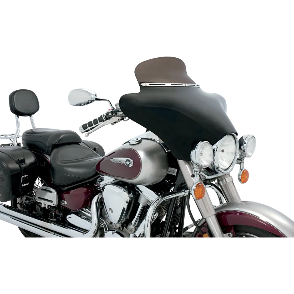 Slotted Stainless Steel Batwing Fairing Trim — Chrome polished
