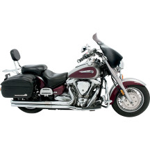 Slotted Stainless Steel Batwing Fairing Trim — Chrome polished