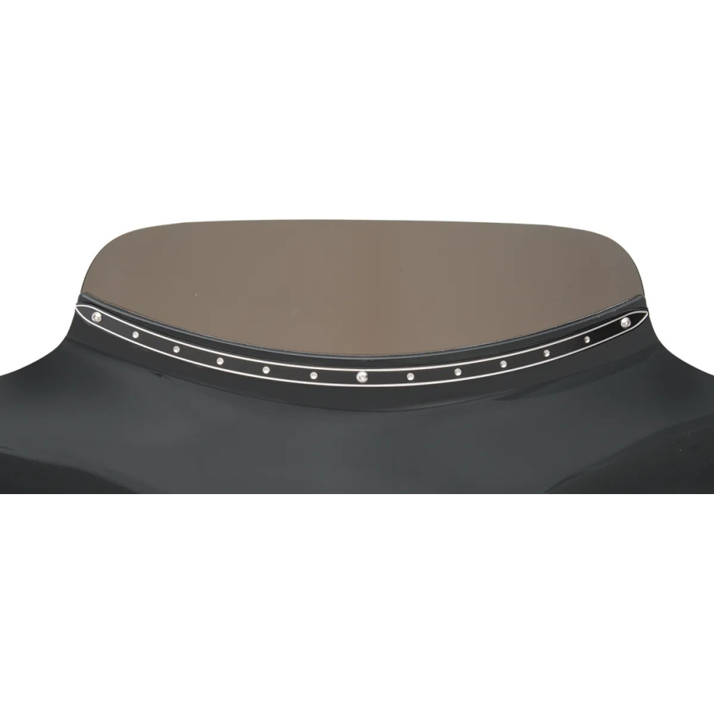 Batwing Fairing Windshield Trim — Black