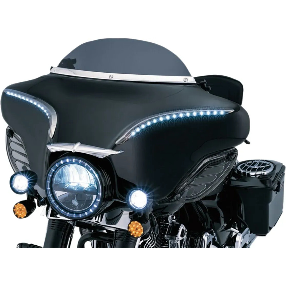 Steel Fairing/Windshield Trim — Chrome