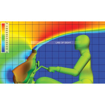 Spoiler Replacement Windshield for OE Fairings — 11.5 cm (4-1/2"), cruiser, smoke