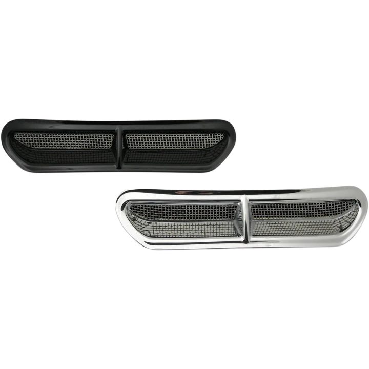 Fairing Vent Cover with Stainless Steel Mesh — Black