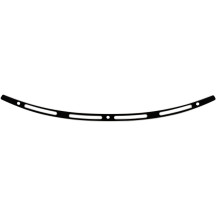 Stainless Steel Windshield Trim — for Harley-Davidson fairings, Black or Chrome