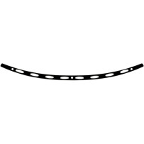 Stainless Steel Windshield Trim — Black, Chrome, fits Harley-Davidson fairings