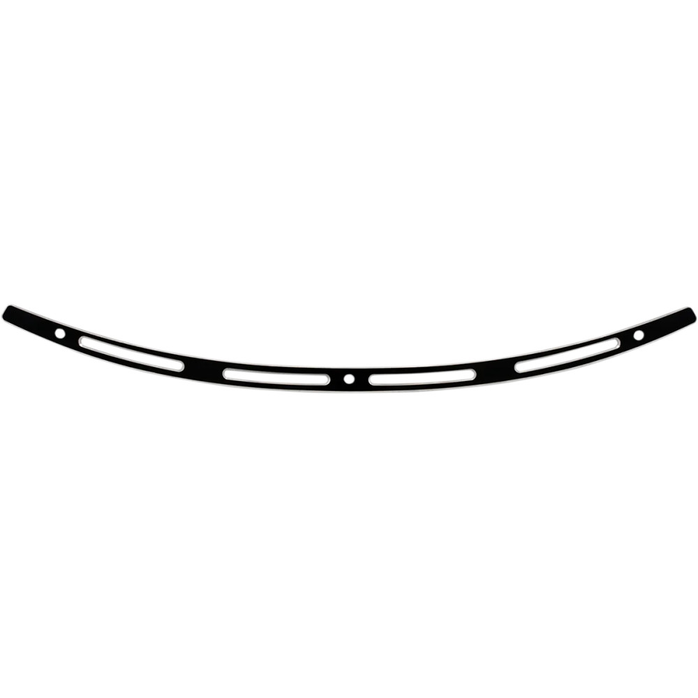 Stainless Steel Windshield Trim — Black, Chrome, fits Harley-Davidson fairings