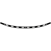 Stainless Steel Windshield Trim — Black, Chrome