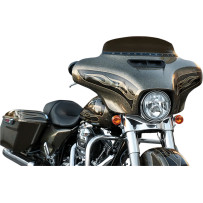 Stainless Steel Windshield Trim — Black, Chrome