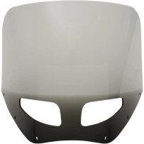 Road Warrior Windshield — 13" height, Black, Smoke