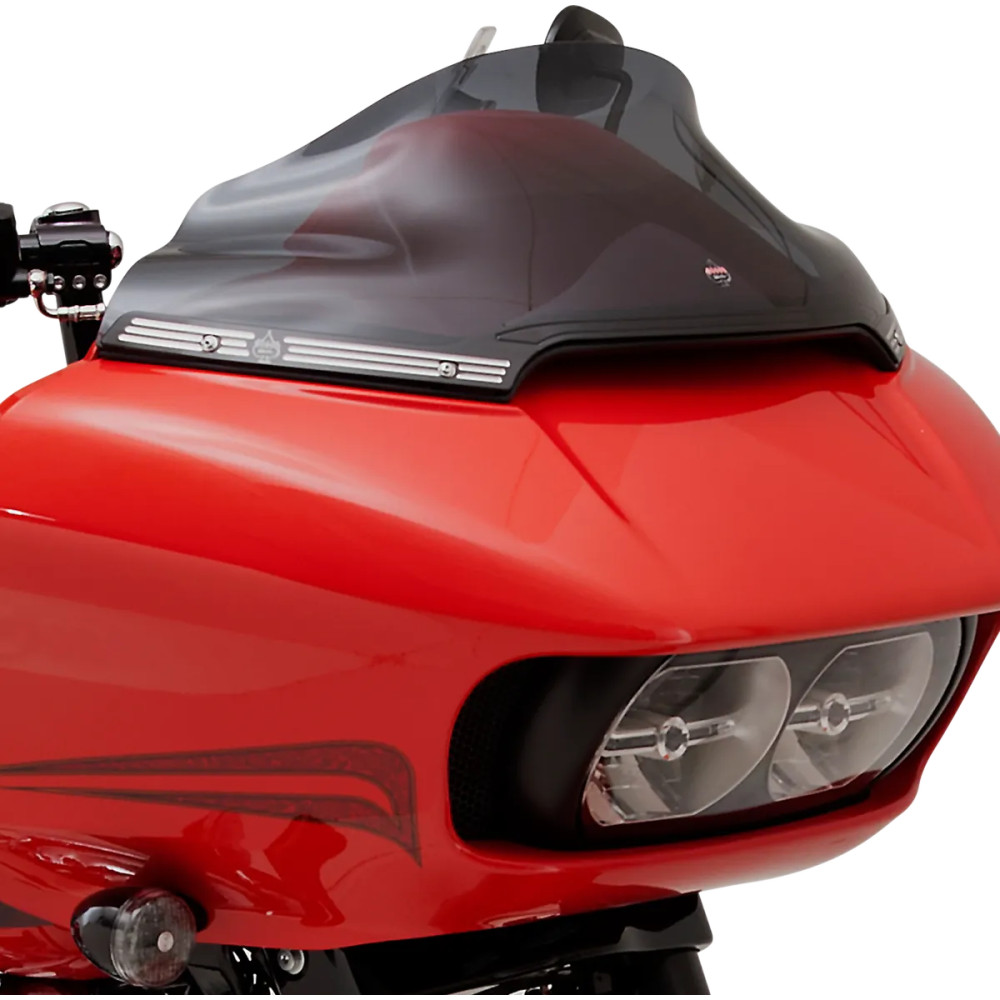 Flare™ Series Windshield Trim — Black, Chrome