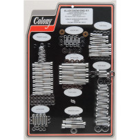 Complete Motor Bolt Kit — Chrome, Silver