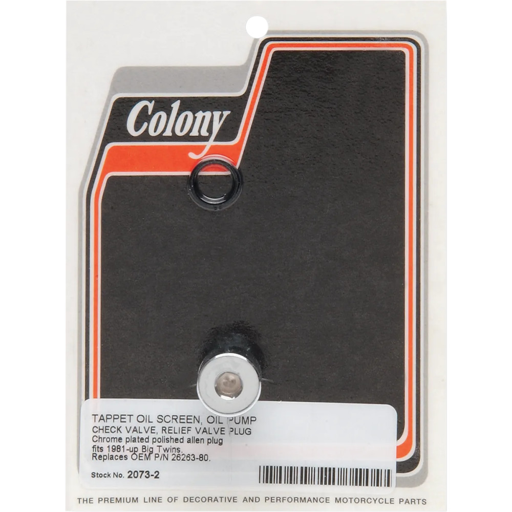 Oil Pump Plug — Oil pump, Chrome