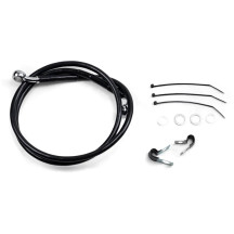 Extended Length Black Vinyl Brake Line Kit — 104 cm (40-7/8"), Oversize +5.1 cm (2")