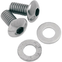 Fork Slider Drain Screws — Fork Slider, Chrome, Pair