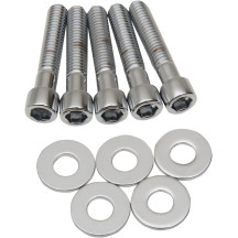 Rotor, Sprocket and Belt Mounting Hardware Kit — 57.2 mm (2-1/4"), for cast and spoke rear wheels, Chrome