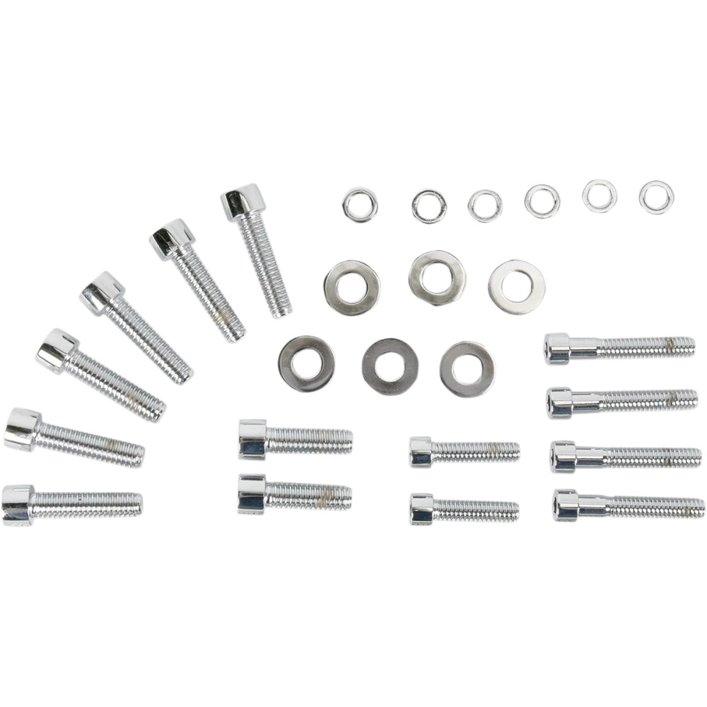 Transmission Side Cover Bolt Kit — socket-head, chrome