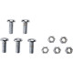 Kit de rotor a cubo para freno de disco — 3/8-16, 25,4 mm (1\"), plata