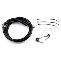 Extended Length Black Vinyl Brake Line Kit — 114 cm (44-7/8"), oversize +15.2 cm (6")