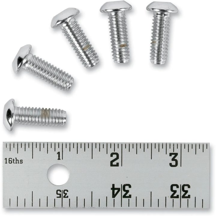 Kit de rotor a cubo de freno de disco — rosca 5/16-18, 22.2 mm (7/8\") longitud, cromo