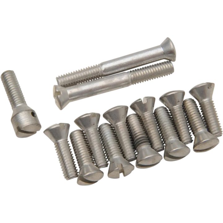 Kit de tornillos para la tapa superior de la transmisión — chapado en cadmio, plateado