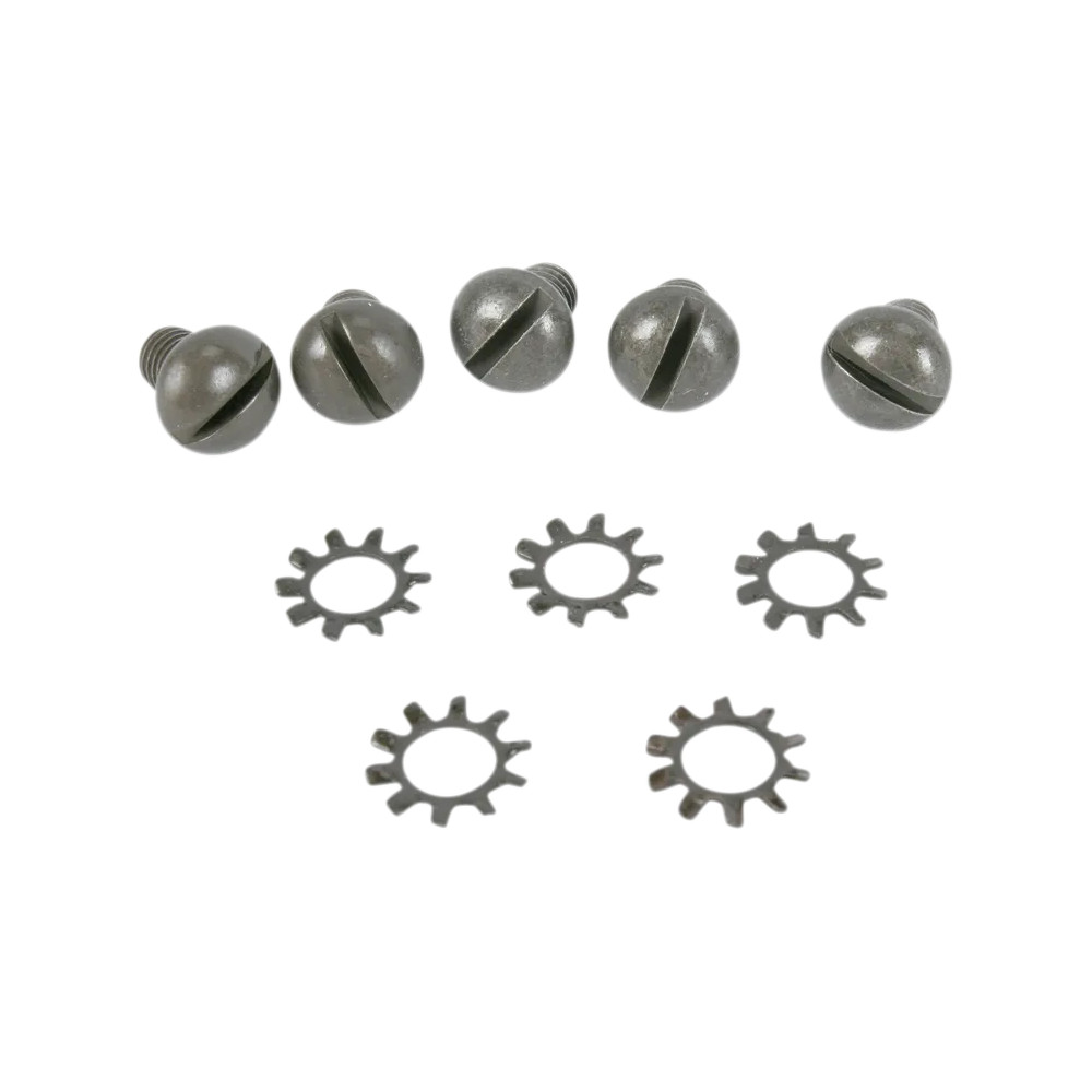 Wheel Hub Outer Screw Kit — Parkerized, Silver