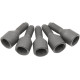 Juego de tornillos de montaje con casquillo para rueda de tambor de freno — rosca 3/8-20, cabeza de casquillo, negro