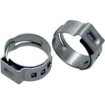 Stepless® Ear Clamps for Fuel System — 3/8 in ID, 10 pack, Silver