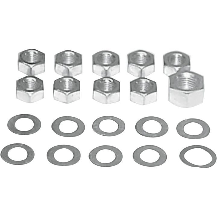 Juego de tuercas para tapa lateral de transmisión/brazo de embrague — Baño de cadmio