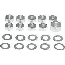 Transmission Side Cover/Clutch Arm Nut Kit — Cadmium plated