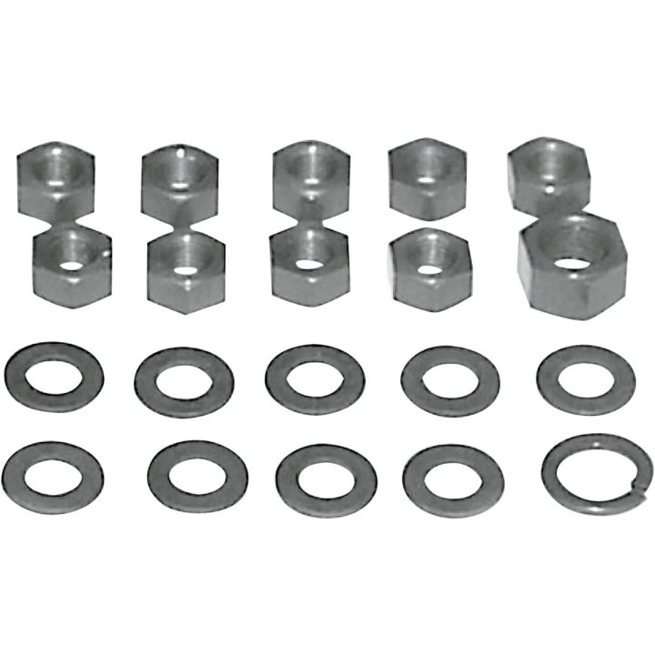 Juego de tuercas para tapa lateral de transmisión/brazo de embrague — tapa lateral de transmisión, brazo de embrague, plata parkerizada