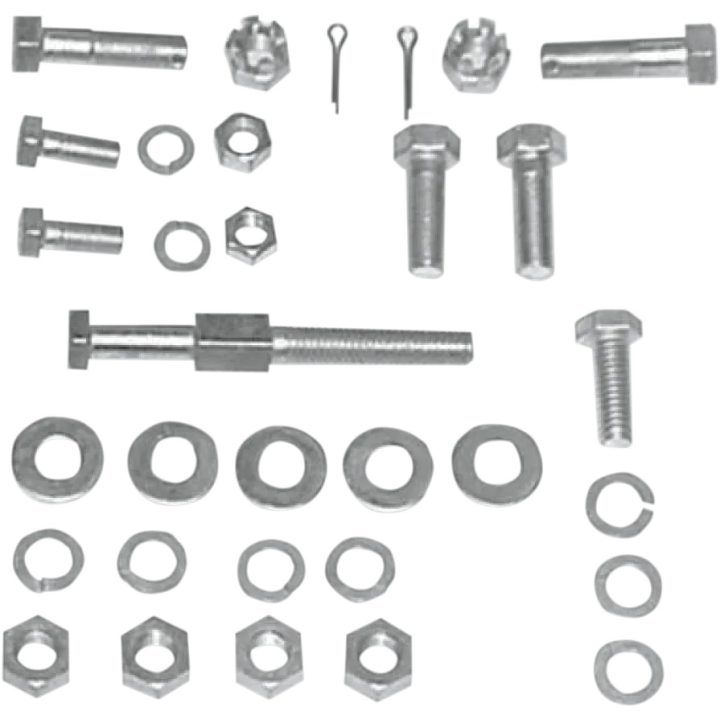 Kit de herrajes para montaje de transmisión — bañado en cadmio, plateado