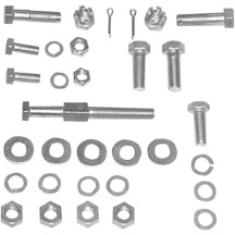 Transmission Mount Hardware Kit — Cadmium plated, silver