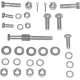 Kit de herrajes para montaje de transmisión — bañado en cadmio, plateado