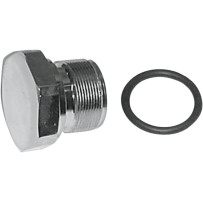 Upper Fork Tube Caps/Bolts — Upper mounting, Chrome