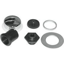 Stem Bolt and Cover Kit — Steering, Chrome