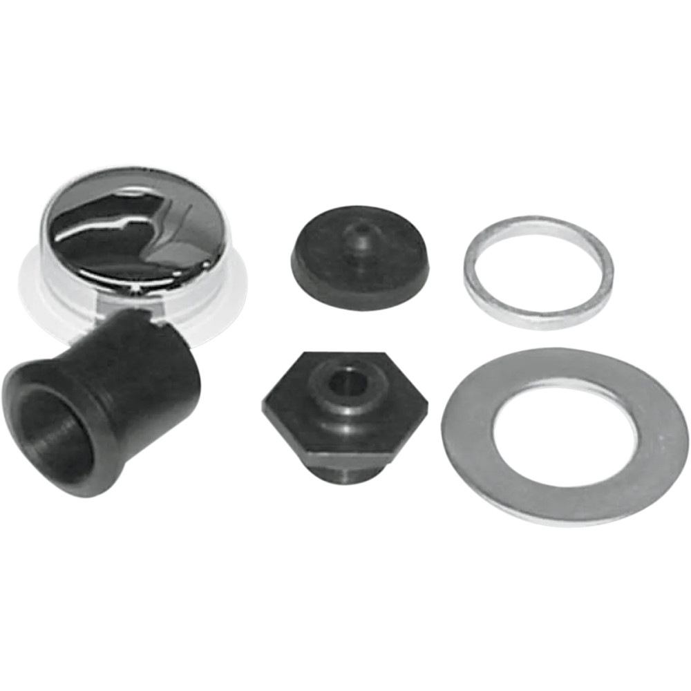Stem Bolt and Cover Kit — Steering, Chrome