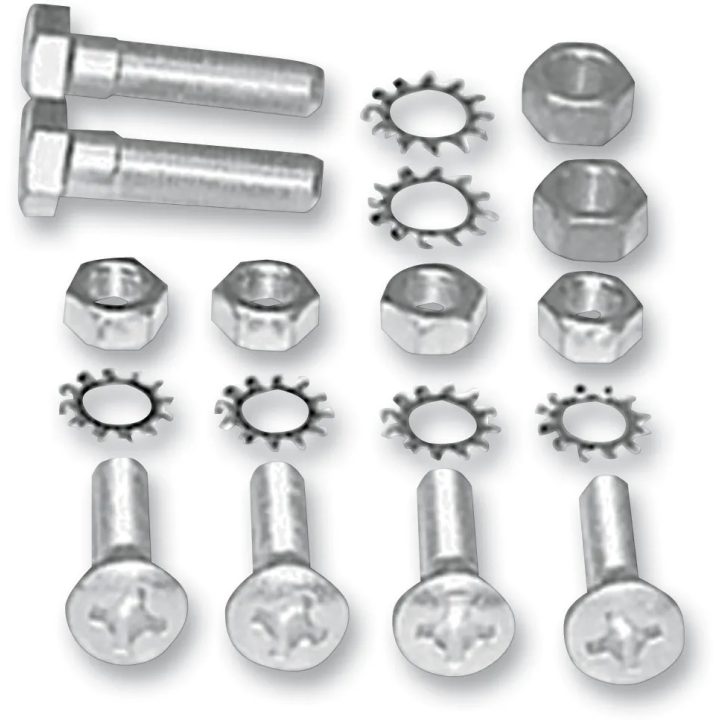Kit de herrajes de montaje para guardabarros trasero — 5/16"-24, 3/8"-24, chapado en cadmio