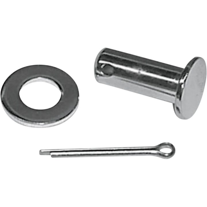 Kit de anclaje para pinza de freno trasera — plateado, acabado cromado