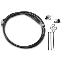 Extended Length Black Vinyl Brake Line Kit — 54-7/8" length, oversize +8", front fit