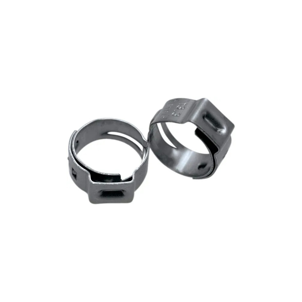 Stepless® Ear Clamps for Fuel System — 3/16" ID fuel line, Silver