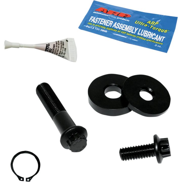 Kit de árbol de levas y piñón — acero inoxidable, negro