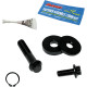 Kit de árbol de levas y piñón — acero inoxidable, negro