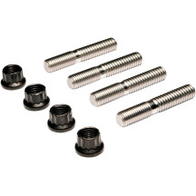 12-Point Exhaust Stud Kit — Black oxide, Stainless steel