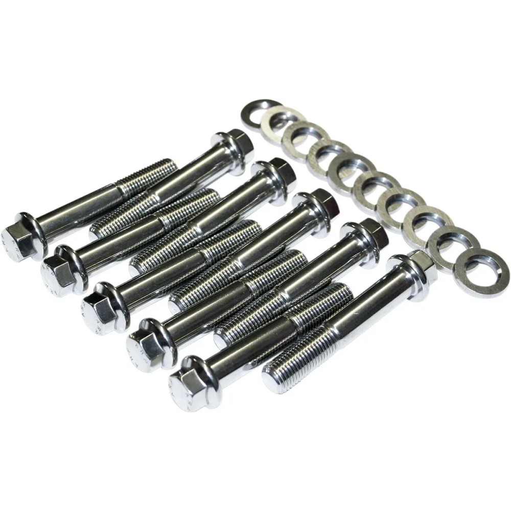 Head Bolt Kit — Stainless steel, Silver, for Panheads/Shovelheads