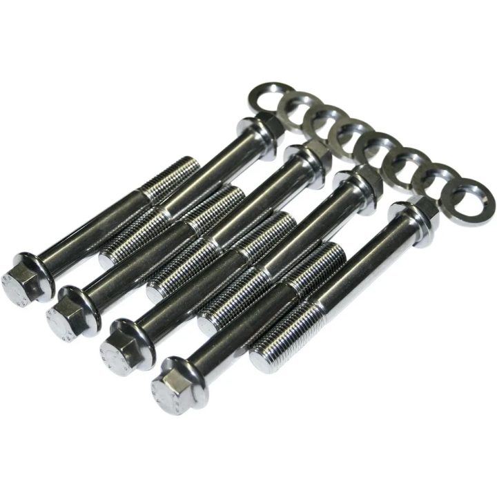 Juego de tornillos de culata — Para Sportster, Plata, Kit