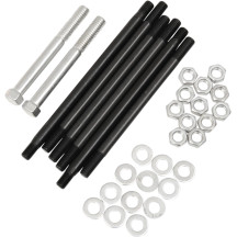 Motor Case Stud Kit — Black, Cadmium plated, Silver